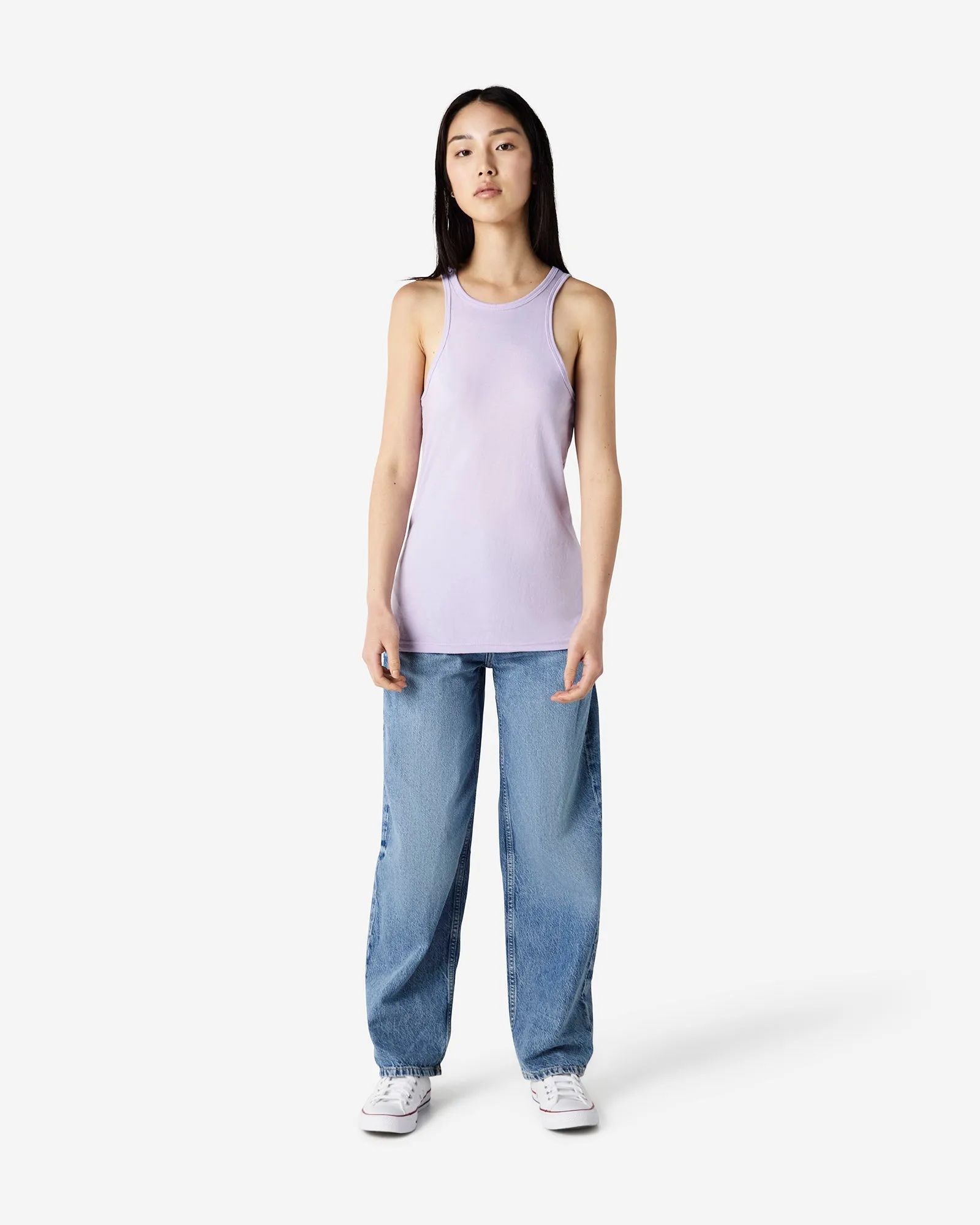 Women's Slim Fit Racerneck Tank Top