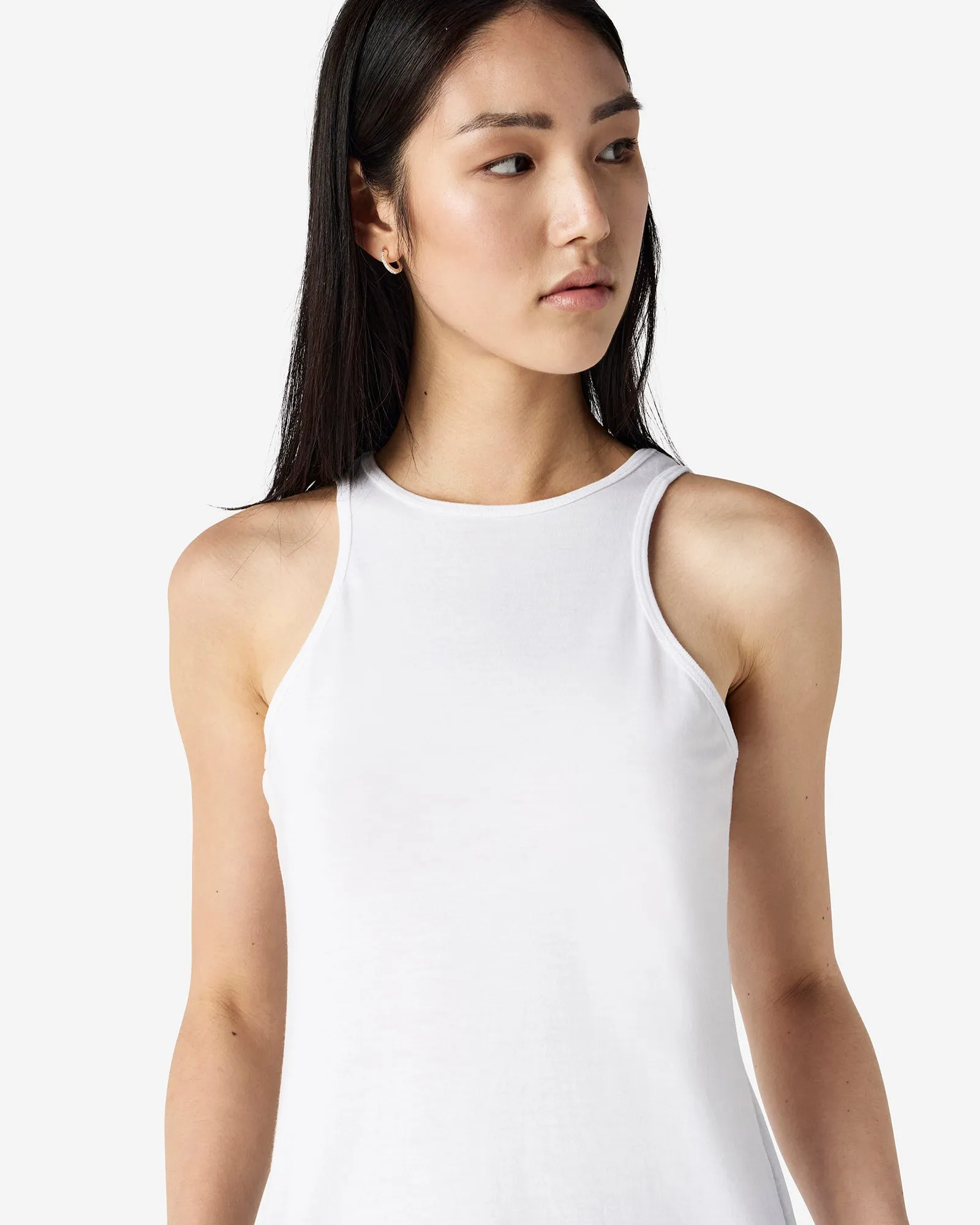 Women's Slim Fit Racerneck Tank Top