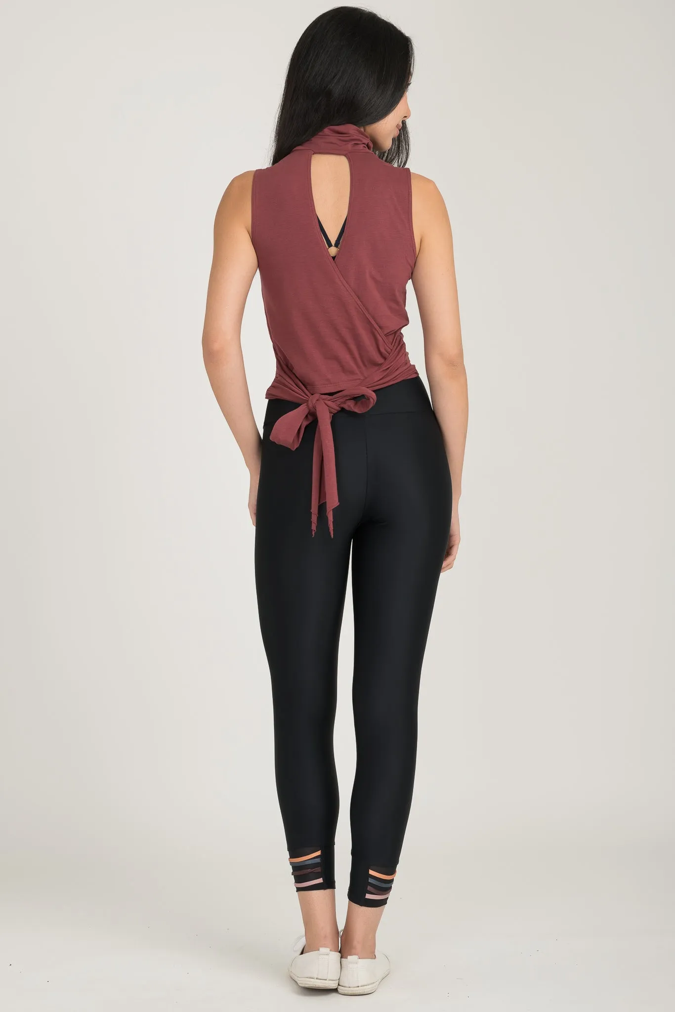 Wrap Back Crop Tank