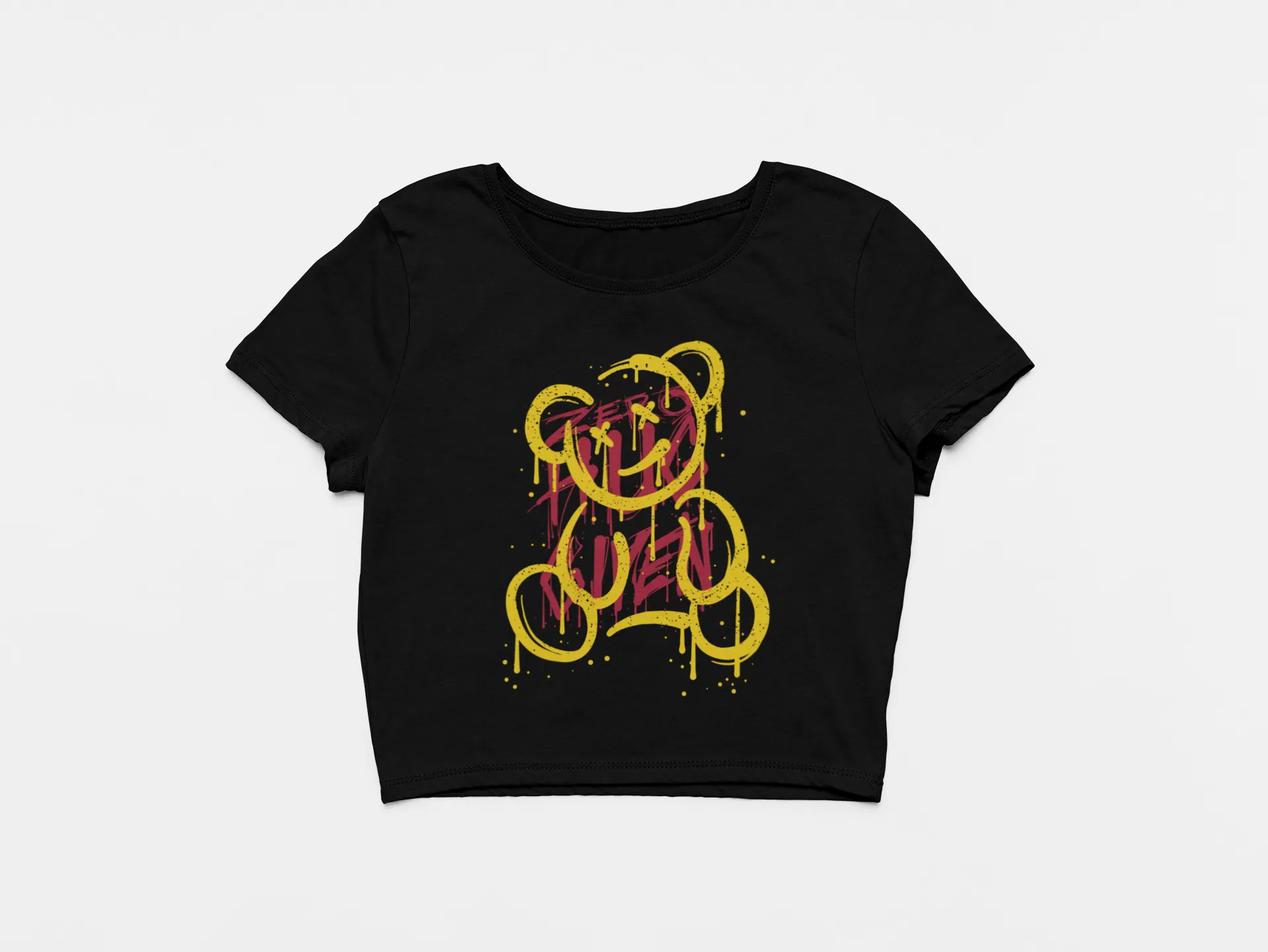 Zero Given Black Crop Top For Women